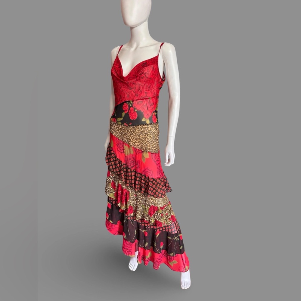 Vintage Victoria’s Secret Tier Rose Maxi Dress - Picture 10 of 12
